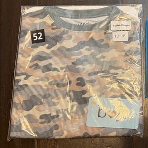 BOJC 12-18M Ribbed Bamboo Bubble - Camo